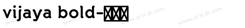vijaya bold字体转换